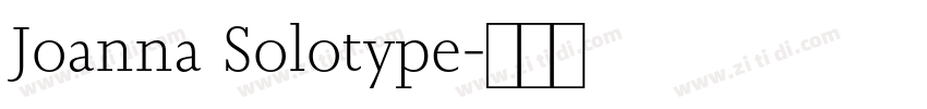 Joanna Solotype字体转换